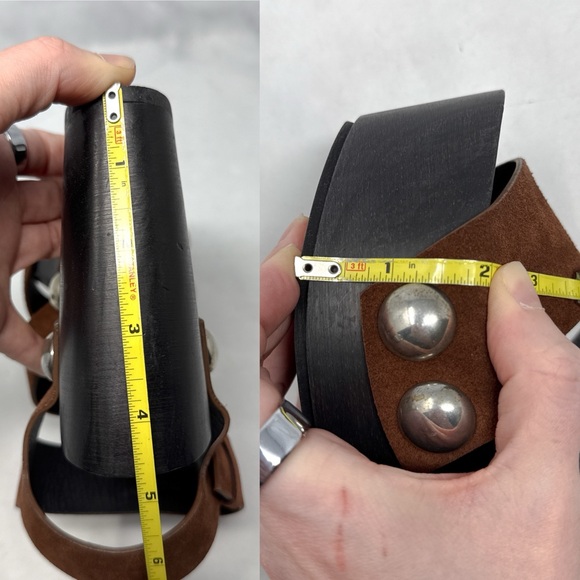 Alexander Wang Tess Suede Chunky Wooden Platform Clog Sandal Heel Brown Boho 35 - Picture 15 of 16